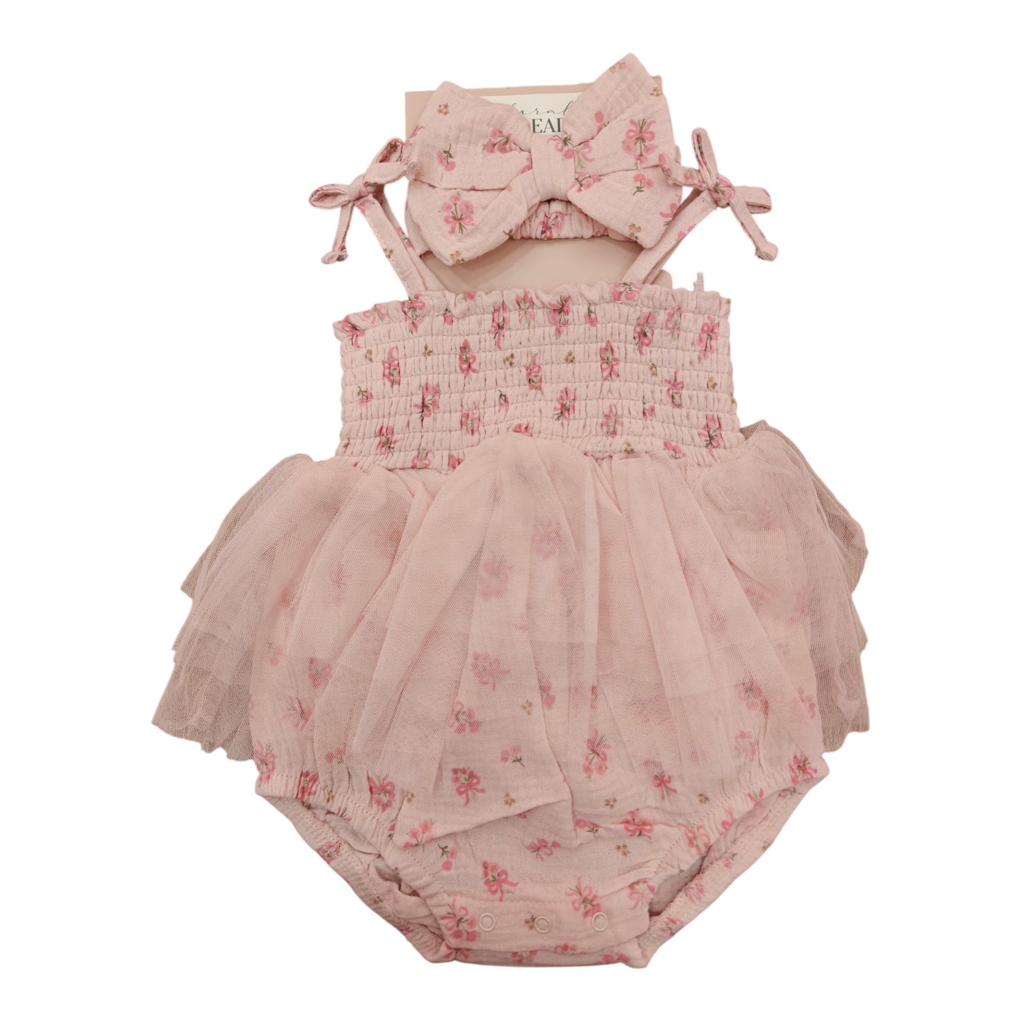 Vestido 2P Niña PF1100038 Flores Rosa Rosa