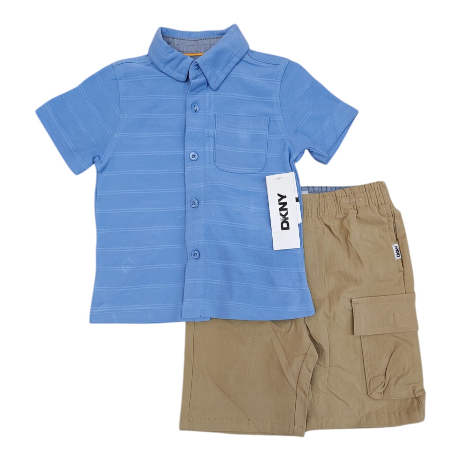 Set 2P Niño DKNY Azul Camel
