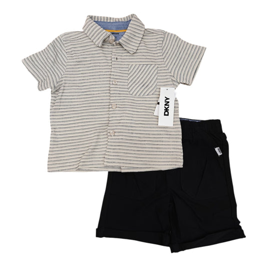 Set 2P Niño C3007D2 DKNY Beige Negro