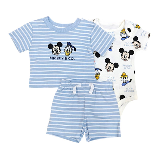 Set 3P Niño 121D36B Disney Mickey Azul