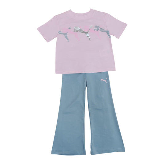 Set 2P Niña 52327683 Puma Rosa Gris