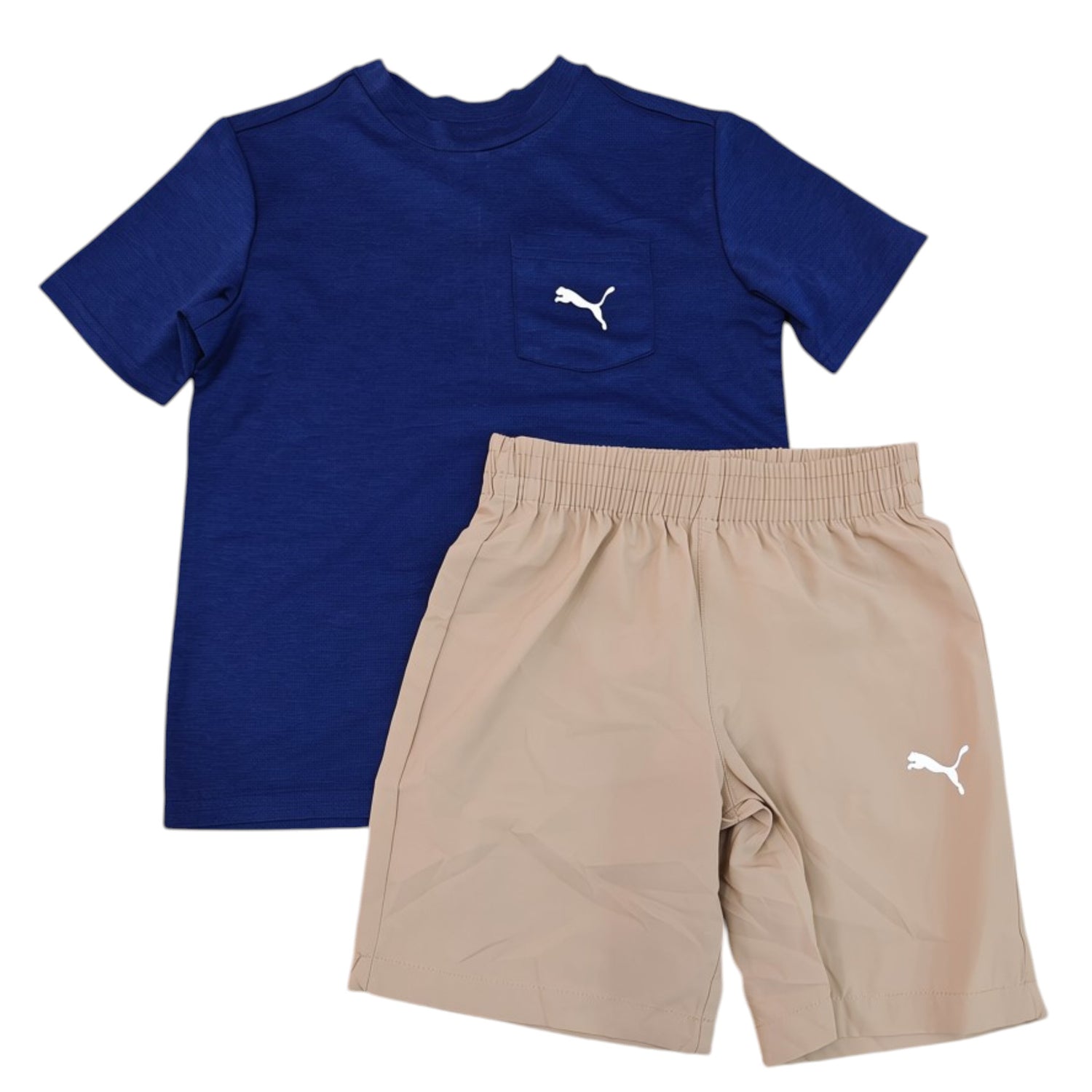 Set 2P Niño Puma Azul Camel