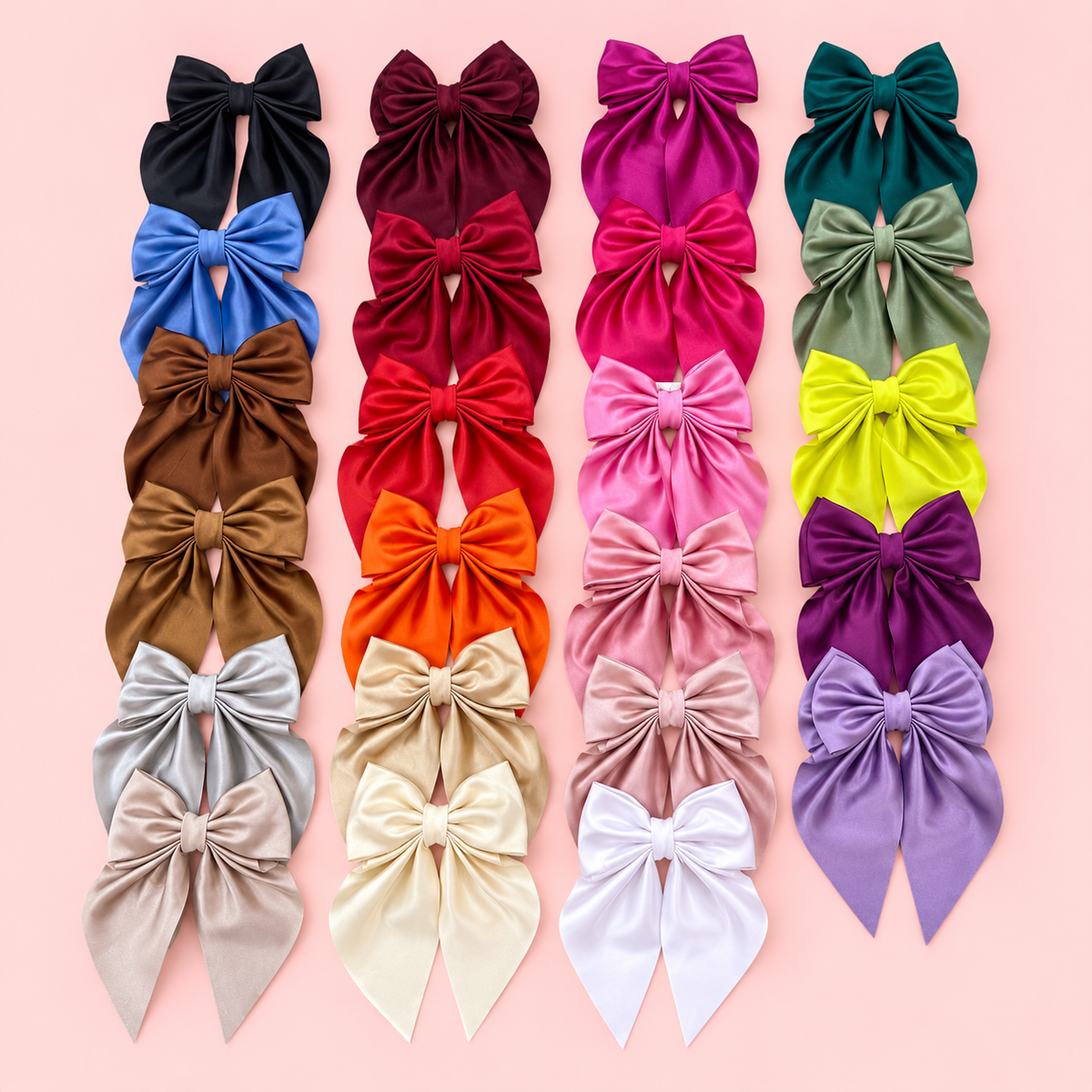 Moño Coquet Satín Varios Colores — Sweet Regina