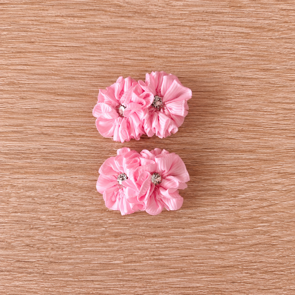 Moños Flor Chica Brillo Doble 4 cm, vista 4 — Sweet Regina