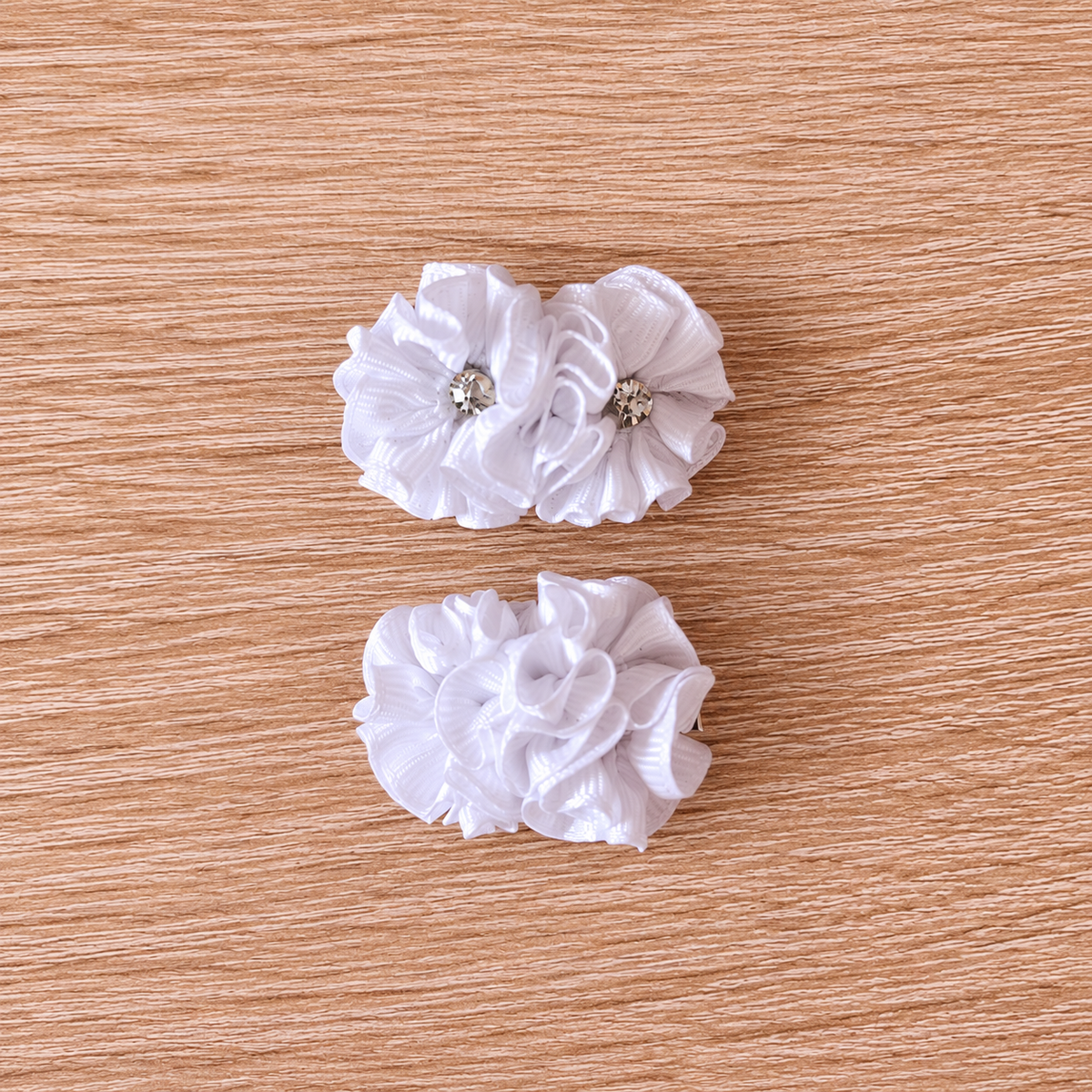 Moños Flor Chica Brillo Doble 4 cm, vista 2 — Sweet Regina