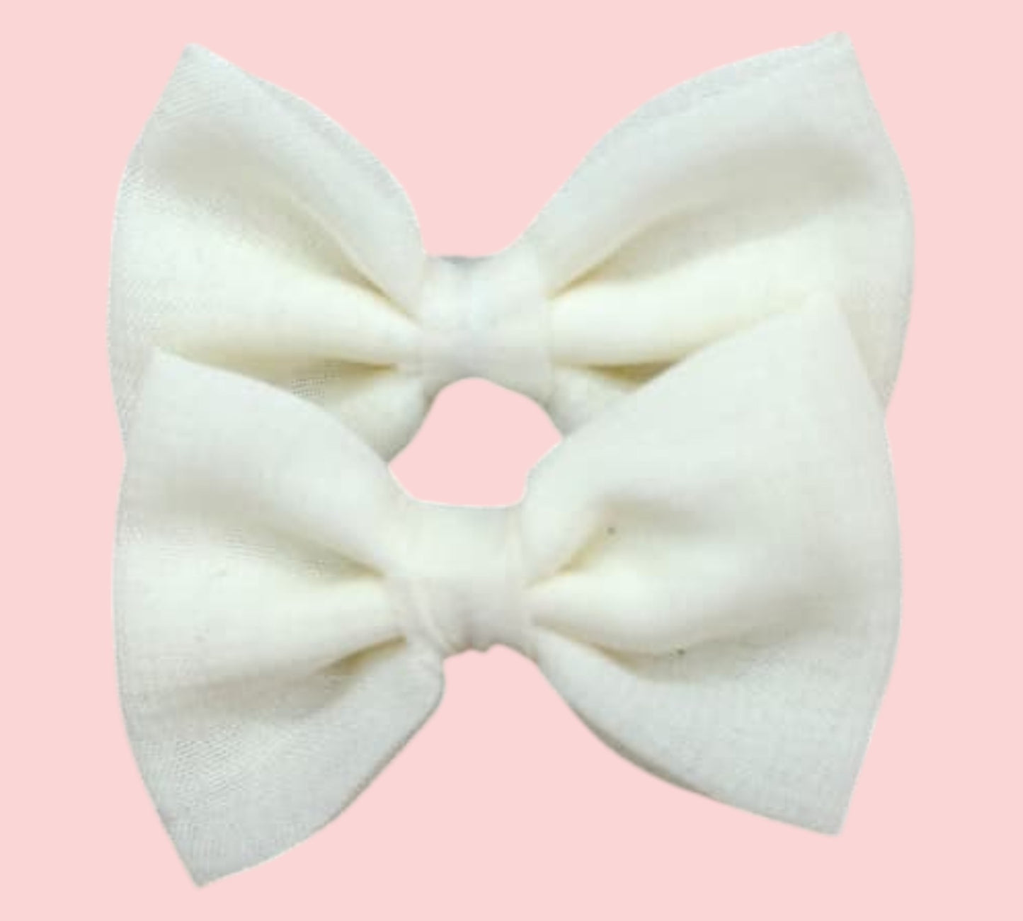 Moño Mini Tela Par 4cm SHIFON