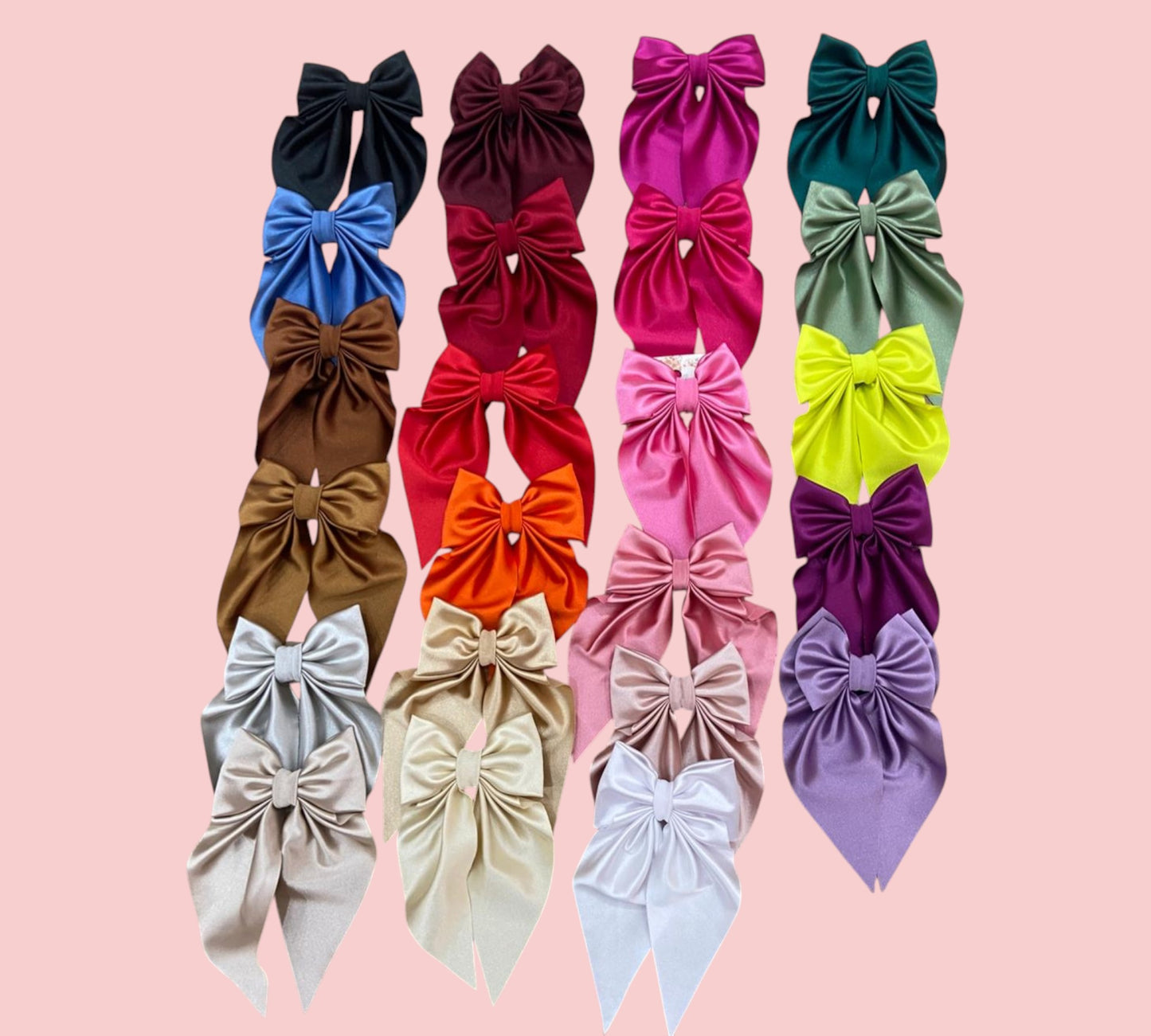 MOÑO COQUETE SATIN VARIOS COLORES
