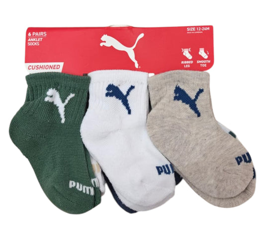 Calcetines 12/24M P602425BFF89 PUMA Verde/Blanco