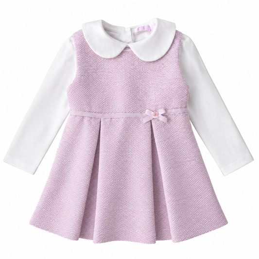 Vestido 2P Niña Lila con Forro — Sweet Regina