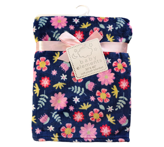 Cobija Baby Elements LBG126 Flores Marino