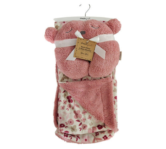 Cobija con Almohada 2P DB082 Rosa Flores Dream Gro