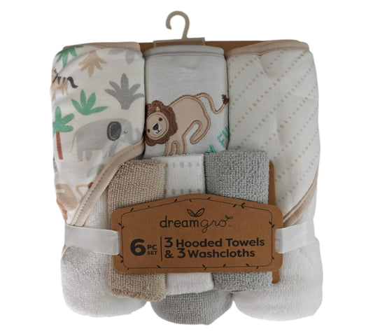 Toallas Y Toallitas 6P DW055 Dream Gro Leon Beige