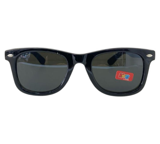 Lentes de Sol Negro Cuadro Boton