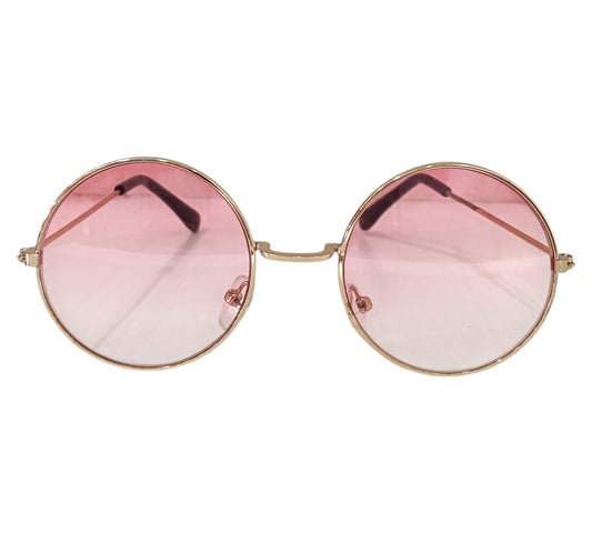 Lentes de Sol Redondo Rosa Tornasol