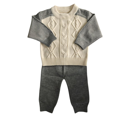 Set 2P 06M F2007 Gris Beige