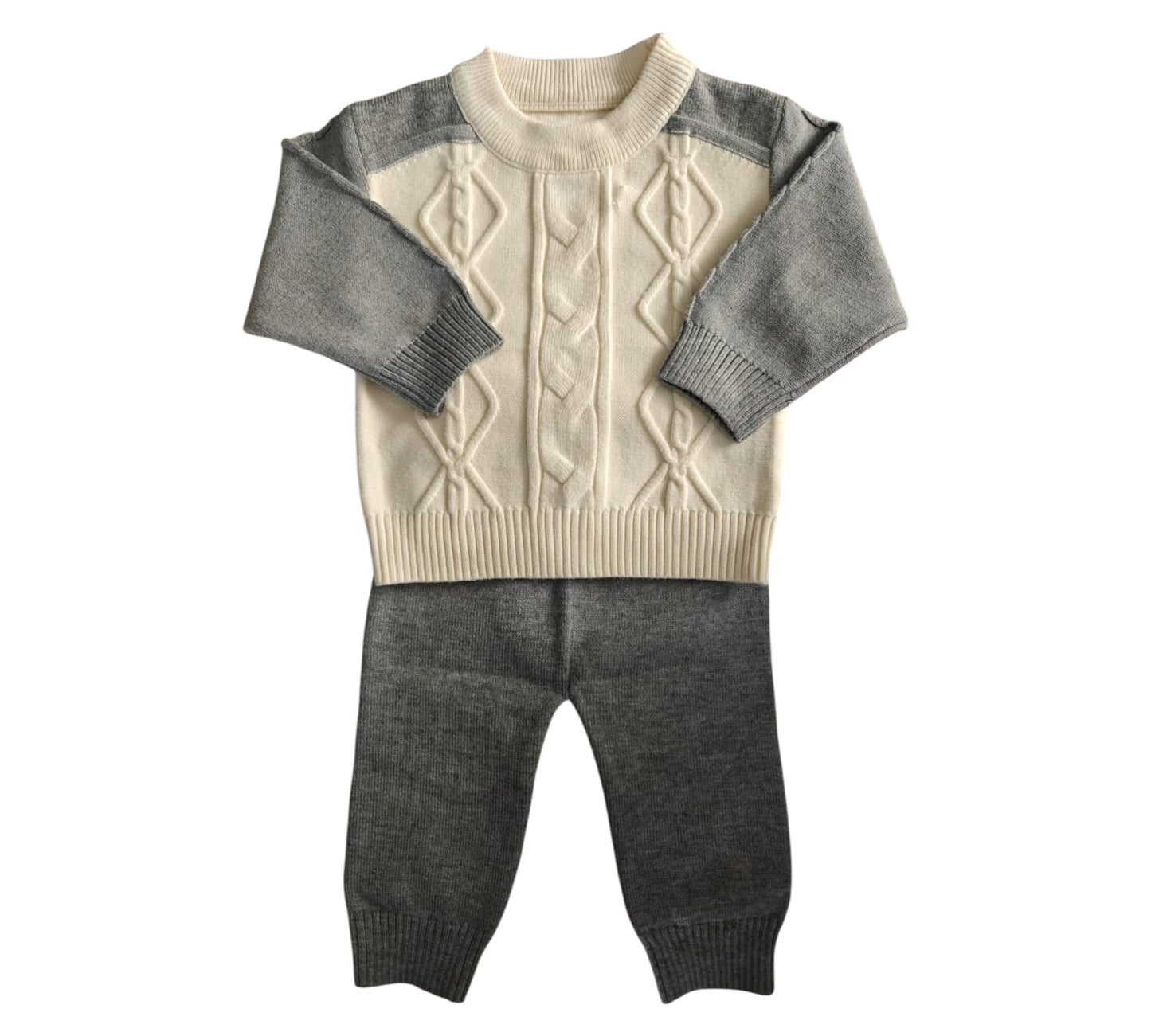 Set 2P 18M F2007 Gris Beige