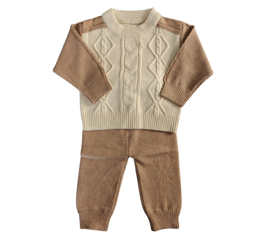 Set 2P 12M F2007 Camel Beige