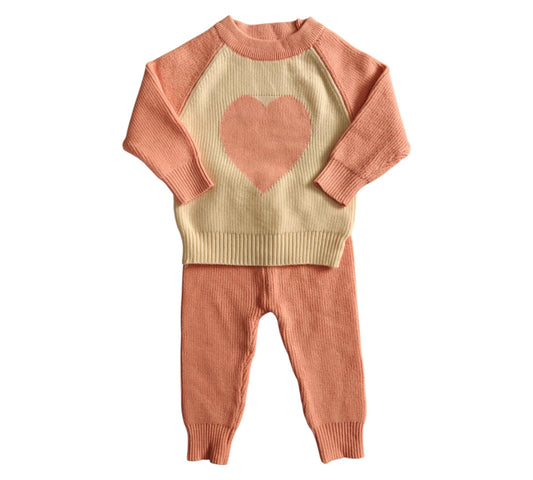 Set 2P 09M F2007 Coral Beige