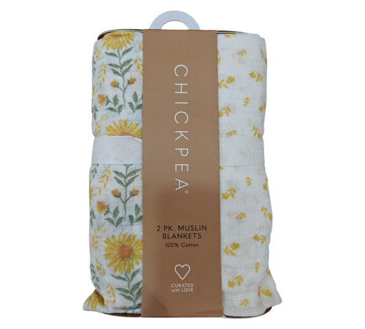 Sabana Muselina 2P BE1000036 ChickPea Margaritas Amarillas