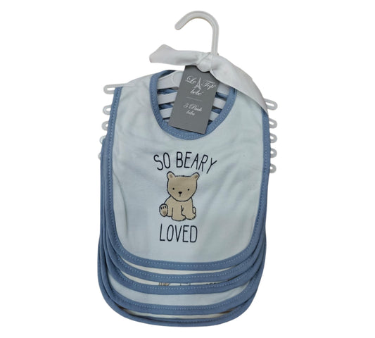 Baberos 5P ET2000010 Le Top bebé Azul Osito