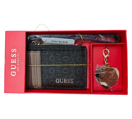 Tarjetero GUESS Cafe Con LLavero