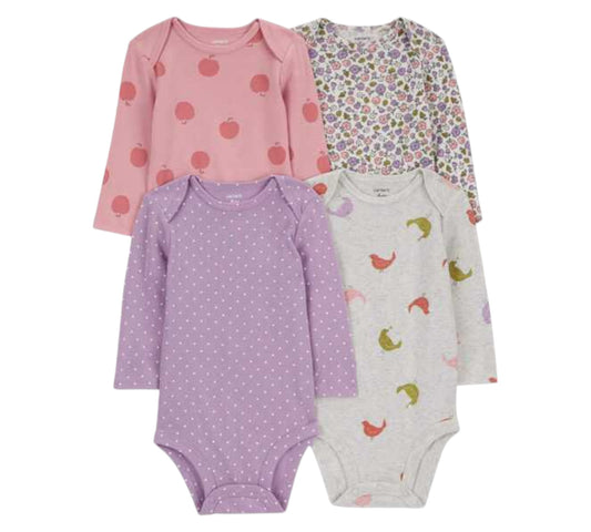 Pañaleros ML 4P 12M 1R582610 Flores Morado Carter's