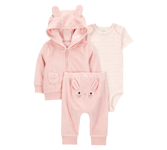 Set 3P 3M 1S993910 Carters Conejito Rosa
