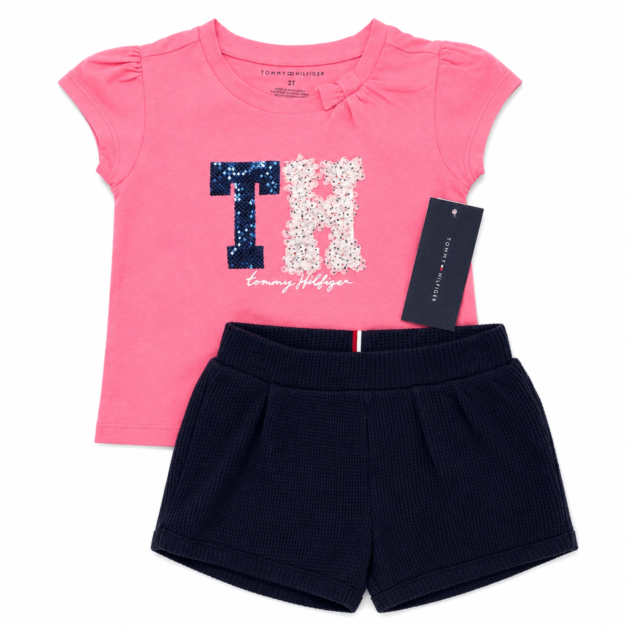 Set 2P Niña TGSJi32Q-999 Tommy Hilfiger Rosa