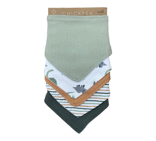 Baberos Bandana 5P Niño Chick Pea - Dinos Verde 0-12M - Style EE2000029
