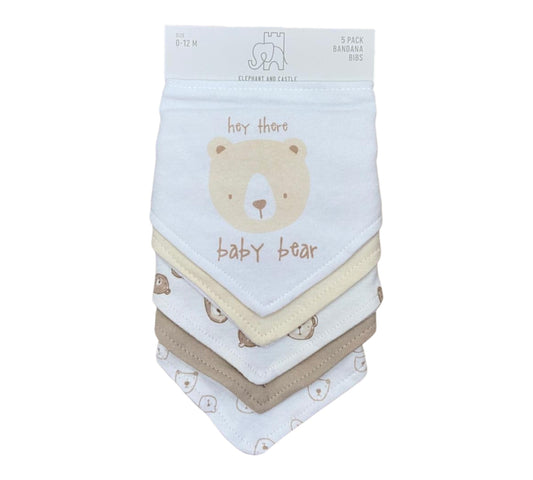 Baberos Bandana 5P Niño Chick Pea - Osos Amarillo 0-12M - Style EQ0000006