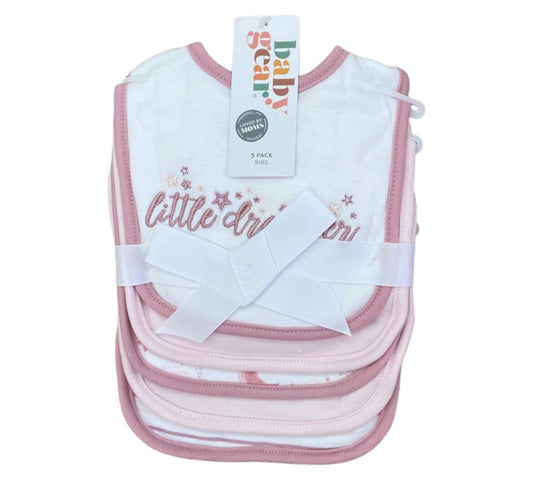 Babero 5P Niña Baby Gear - "Little Dreamer" Lila - Style EB1000044