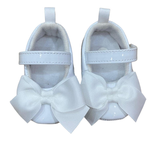 Zapato Niña Sweet Regina - Bco Moño Talla 4US - Style 567890