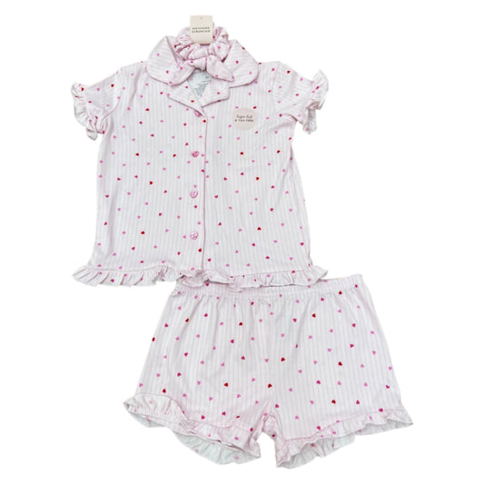 Pijama 3P 3T LS1876R Laura Ashley Corazones Rosa