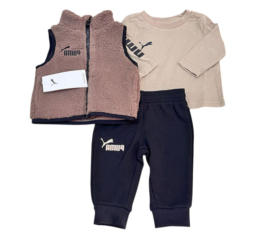 Set 3P 7T PFA25V73 Chaleco Café Puma