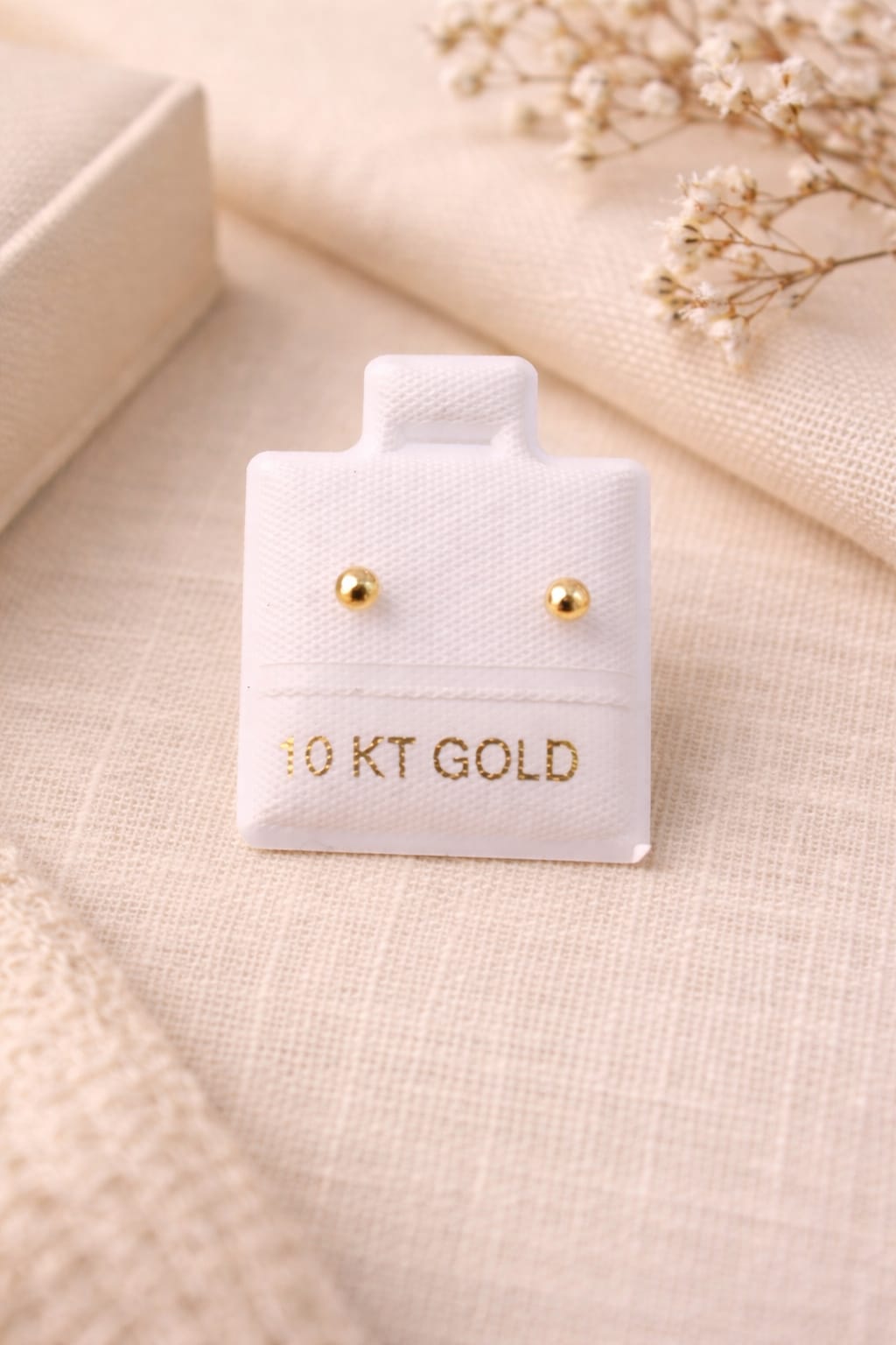Broquel Mod. Bola Oro 10K