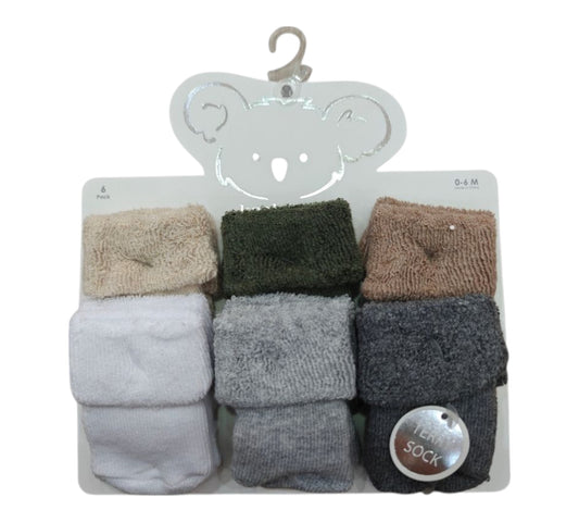 Calcetines 0-6M KBXT36173-I Verde Blanco Koala Baby