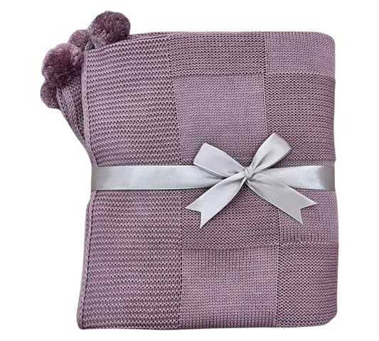 Cobija Tejida Violeta