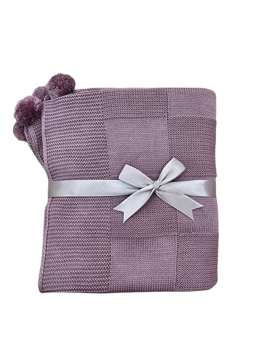 Cobija Tejida Violeta
