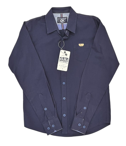Camisa de Vestir 10T OAKTREE Azul Marino