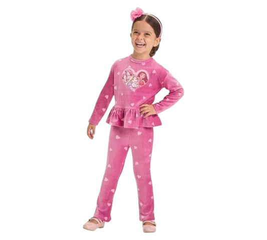 Set 2P 12M 1038LGS Princesas Rosa