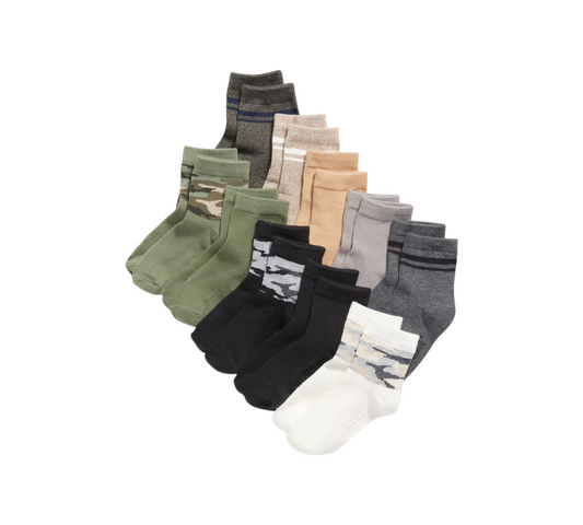 Calcetines 10P 4-5T 500165011 OLD NAVY Camuflaje