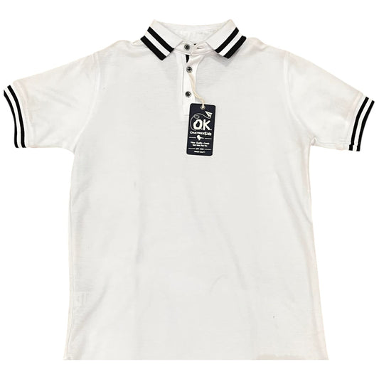 Playera 16T OAKTREE Blanco/Rayas