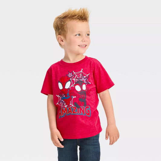 Playera 5T MVFC8U5DSC Marvel Spiderman and Amazing Friends Rojo