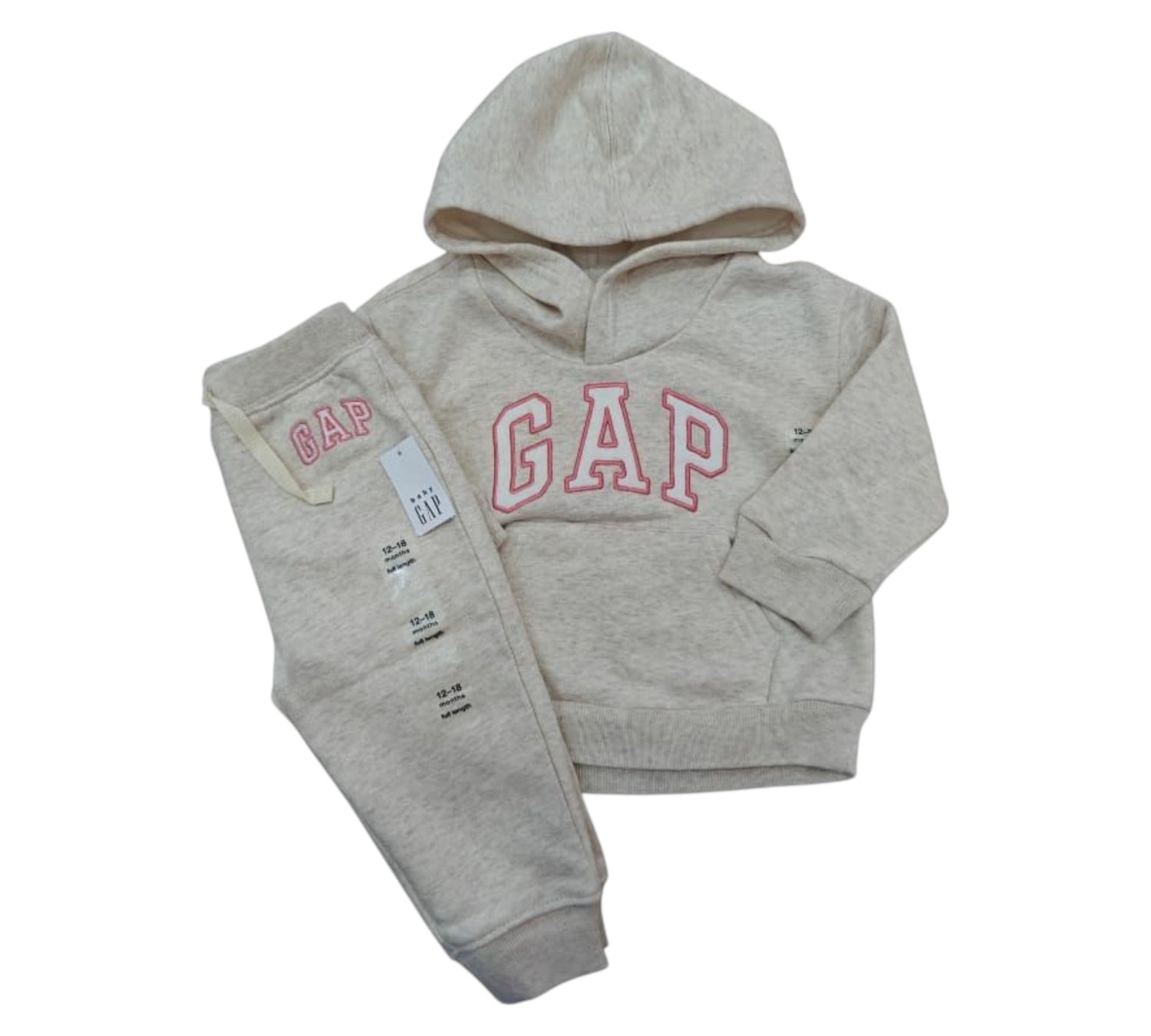 Conjunto GAP Beige Rosa para bebé niña — Sweet Regina