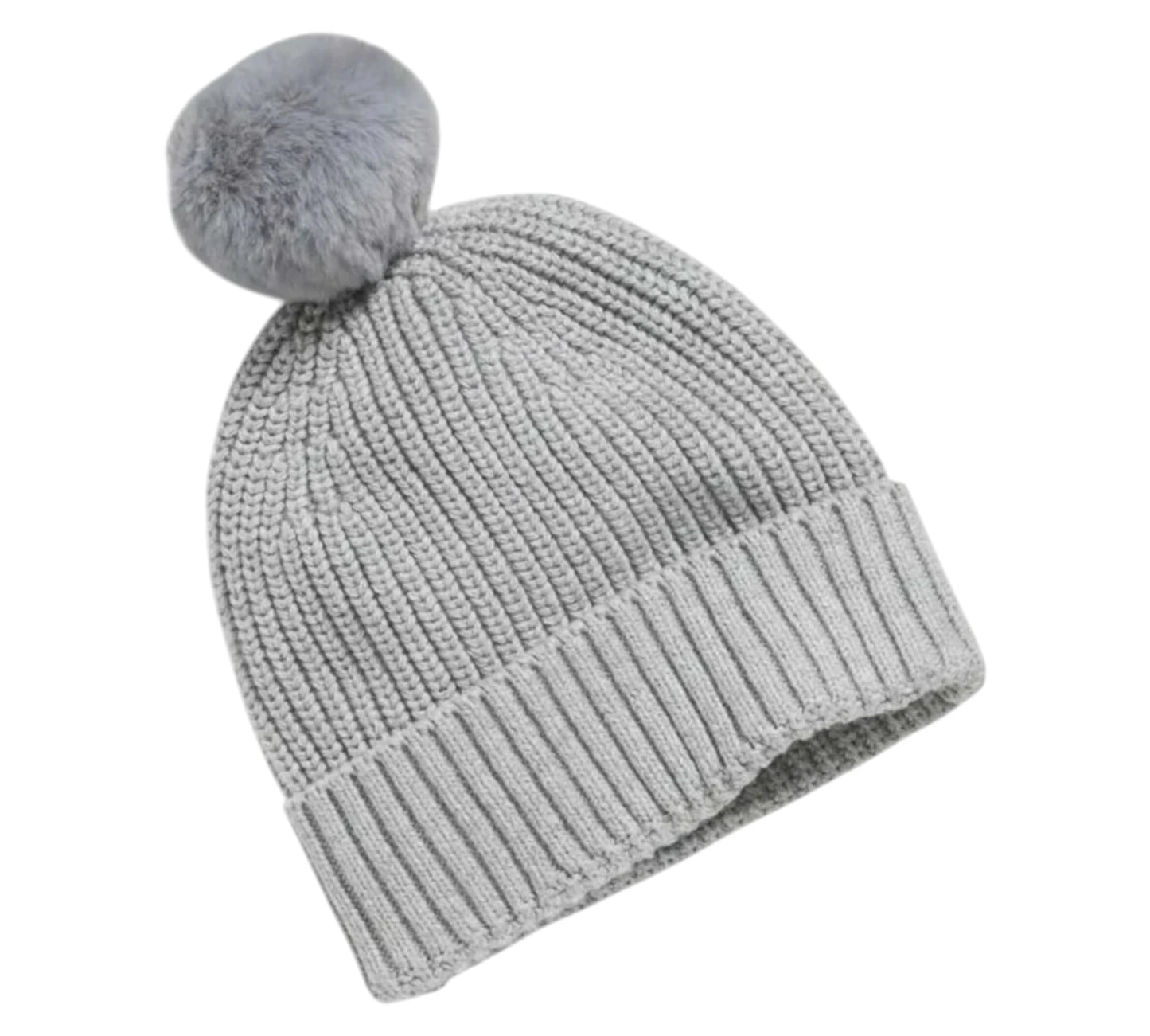 Gorro 1P 6-12M 795526 Gris Old Navy