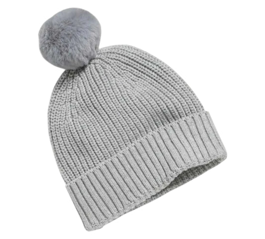 Gorro 1P 6-12M 795526 Gris Old Navy