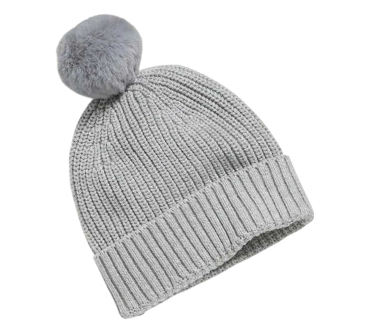 Gorro 1P 6-12M 795526 Gris Old Navy