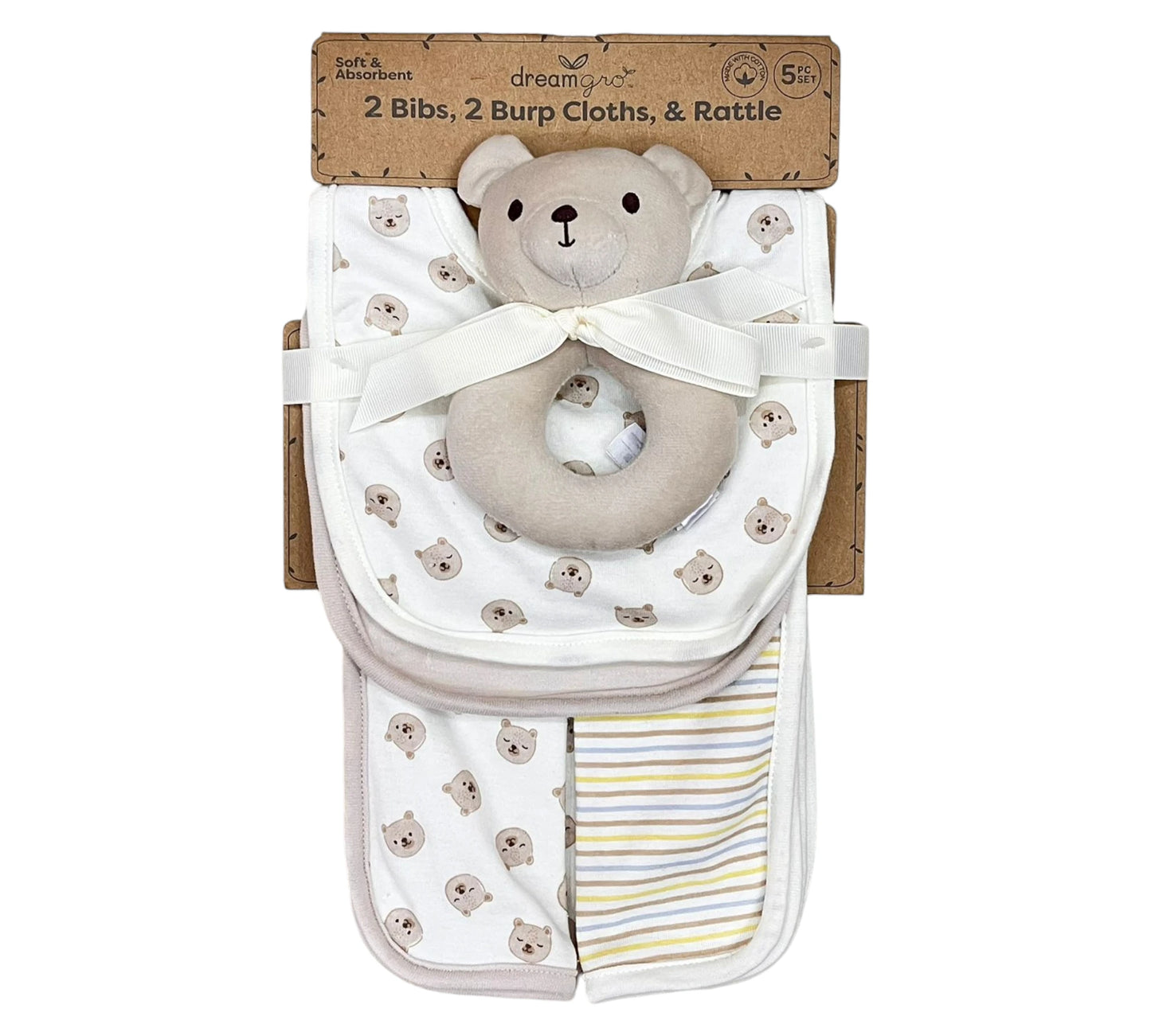 Baberos y Repetidores DC115 Dream Gro Oso Beige