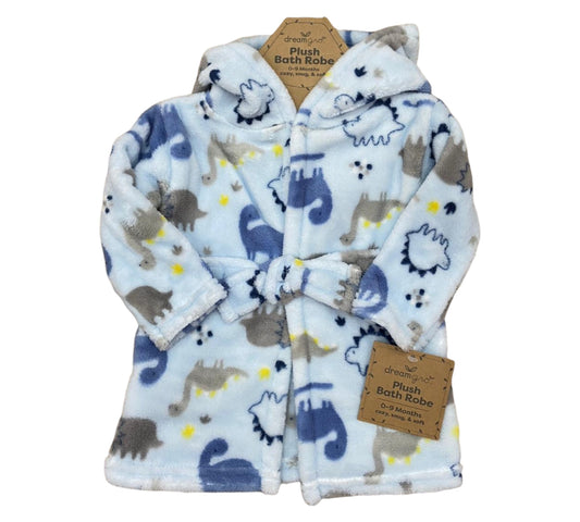 Bata Baño 0-9M DW054-BL Dinos Azul Dream Gro