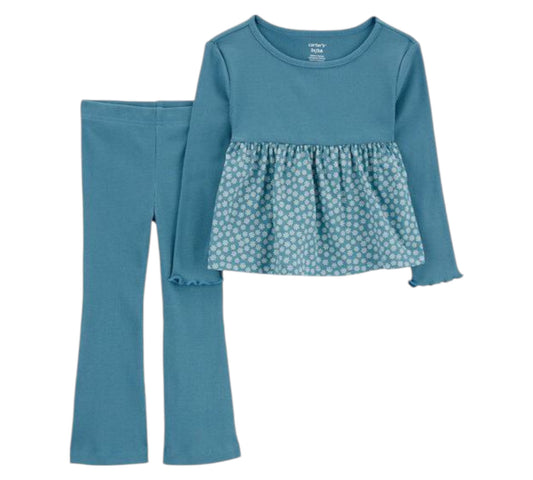 Set 2P 3T 2R508010 Verde Carter's